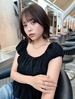 ロンドアベニール 北千住(Lond avenir)&nbsp;レイヤーボブ/くびれレイヤー/顔周り/ミルクベージュ/北千住