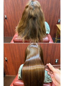 ラヴィソン ヘアー(RAVISSANT HAIR) 【名古屋・栄】広がるクセを自然なツヤ髪へ|縮毛矯正×髪質改善