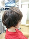  くせ毛風パーマでやわらかショート