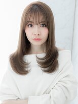 ローレン(LOREN)&nbsp;＊LOREN＊柔らかい印象の大人グレージュ×さら艶ストレート