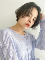 ネイヴィル オモテサンドウ(navile omotesando)&nbsp;暗髪×ふんわりショートボブ