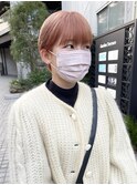 ハイトーン / マッシュショート / ピンクオレンジ◎下北沢