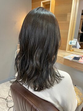 ヘア プロデュース キュオン(hair produce CUEON.) セミロング×オリーブグレージュ