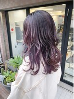 ステアケース 武蔵小杉店(stair:case)&nbsp;エアータッチグラデーションカシスピンクミディアムレイヤー