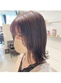 ラベンダーベージュカラーダブルカラー透明感カラーワンカラー