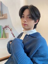 コンティニュー オモテサンドウ(CONTINUE OMOTESANDO)&nbsp;CONTINUE(表参道)ナチュラルセンターパート/メンズヘア/YURIA