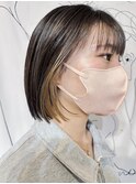 【CHOUCHOU】切りっぱなしボブ×インナーカラー