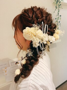 着付けヘアセット専門店 ウィズ(With) ねじり編みおろし