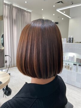 ジーナ セントラル銀座(Zina) 縮毛矯正＊髪質改善＊ライトブラウン【ZinaCENTRAL】