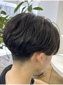 MEN'S HAIR  センターパート　ツイストスパイラル　コンマヘア