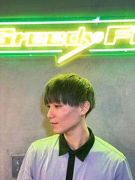 グリーディーフォックス 三軒茶屋(GreedyFOX) 波巻き/マッシュパーマ/ウルフ/ハイライト<理容室>三軒茶屋