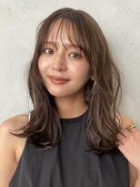 ノイ(noi) 顔周りレイヤーカットくびれヘアミルクティーベージュカラー