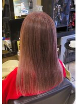 美容室 スピリチュアル ハート(SPIRITUAL HEART)&nbsp;手で乾かすだけ♪白髪縮毛矯正と、ぼかしピンクカラー