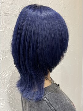 リアル(REAL) NAVY ブリーチ/髪質改善/エクステ/ダブルカラー/インナーカラー