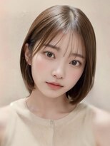 ワールドオーダー 天王寺店(WORLD ORDER)&nbsp;ショートカット×ひし形ショートボブ×グレージュ20代30代40代