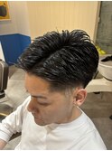 名古屋天白区梅ヶ丘メンズビジネスショートナチュラルフェード
