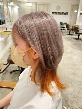 チャンプ 高の原店(Champ) ウルフヘア×インナーカラー