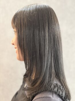 ソルーナ(SOLUNA)の写真/〈伏見桃山/桃山御陵前徒歩1分〉髪質改善Trがおすすめ＊気になるクセやうねりも、サラサラなカシミヤ髪に
