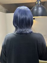 レックス 中野(rex) ケアブリーチ/ブルーカラー/ウルフカット