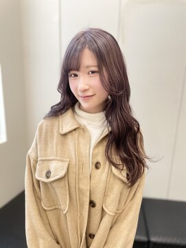 カイノ 福岡天神店(KAINO) ロング×ラベンダーピンクカラー:shiori