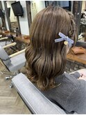 推し活★編み込みハーフツイン　　渋谷ヘアセットSERA