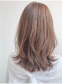 斜めバングくびれヘアセミディチェリーブラウン#267f0512