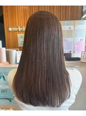 艶カラー、ハイライト、ミディアム