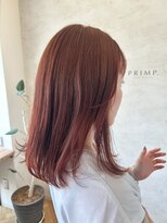 プリンプ トータルビューティ(PRIMP.total beauty) ブリーチなし夏ピンクカラー　レイヤーカット