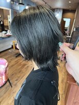 ロイズ ヘアデザイン アンド スパ(LOES) ウルフカット×オリーブグレージュ