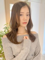 レア 表参道(L'ea)&nbsp;・黒髪クラゲヘアーオリーブグレー小顔ココアベージュ