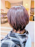 小林/ブリーチ1回ピンクアッシュ/ひし形レイヤー30代40代50代