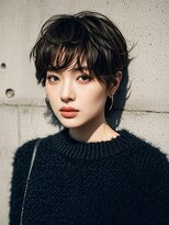 エイチ ウルフカット 大阪梅田(811)&nbsp;外ハネボブ40代タッセルボブグラデーションカラーヘアカラー