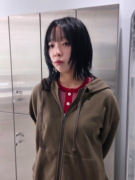 イル 天神大名店(ill) 顔周りが可愛いレイヤーボブ!!天神大名YOKUTO