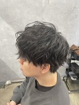 ネウィ 宮崎店(newi)&nbsp;シャドウパーマ無造作マッシュメンズパーマ動き束感ヘア