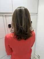 ケンジ 平塚 アネッタ(KENJE annetta) ぼかしハイライト/オリーブカラー/レイヤー