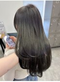 透明感カラー ダークグレージュ グレージュカラー 