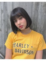 レイドバック(LAID BACK)&nbsp;カジュアル★ワンカールストリート前下がりモードミニマムボブ