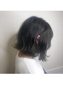 外ハネボブ×ダークグレージュ