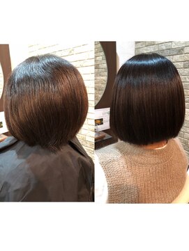 ハレ(HARE) 縮毛矯正/グラデーションボブ