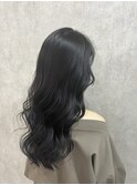 暗髪×ラベンダー×韓国風
