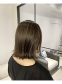 マタニティ細めハイライト前下がりボブショートボブ外ハネボブ