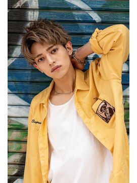 イルハバナ 渋谷(ill HAVANA) メンズハイトーン/ブリーチカラー/アップバング