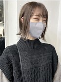 外ハネボブ/セクションカラー/グラデーション/ペールベージュ
