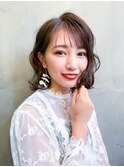 外ハネ波巻きミディアム