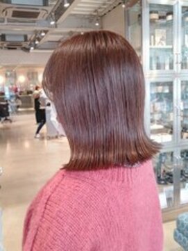 オーガニック リブ 川越(organic+live) くびレイヤーエモージュ★マチルダボブインナーグレージュ