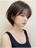 【新柏】丸みショートボブ/ショートボブ