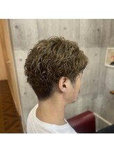 メンズデザインカット×無造作パーマ♪【吹田/千里山/関大前/メンズ/スパイラル/学割U24/ヘッドスパ】