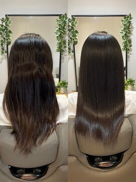 フィー 南越谷2号店(fee) 【Before→After】髪質改善トリートメント/ツヤ感/リンゴ幹細胞