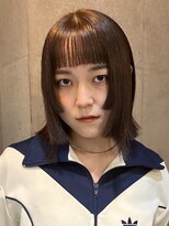 ナループロアボタン(Nalu pu loa BOTAN)&nbsp;ステップカット/顔まわりレイヤー/ブラウンカラー/透明感カラー