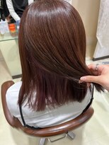 アズール 草加(azule) インナーカラー ピンク×ブラウン